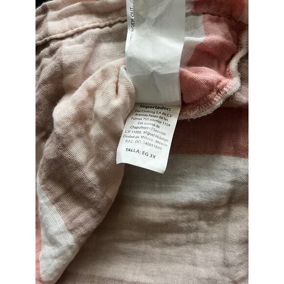 Black Tape Women’s Striped Ruffle Sleeve Top Plus Size 3X - Picture 9 of 11